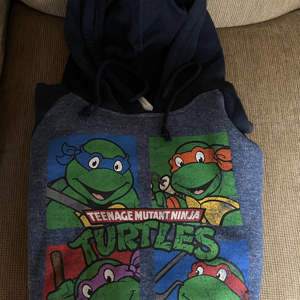 Nickelodeon Blue and Green TMNT Sweatshirt